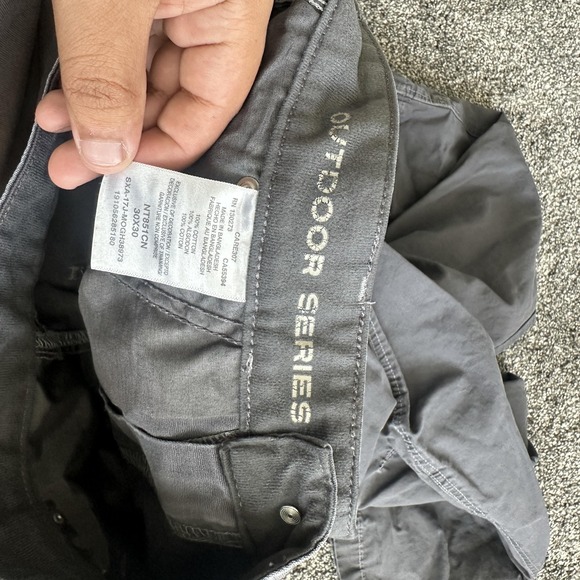 Wrangler Pants Mens 36x30 Gray Outdoor‎ Series Utility Straight Leg Hiking Work - Picture 5 of 14